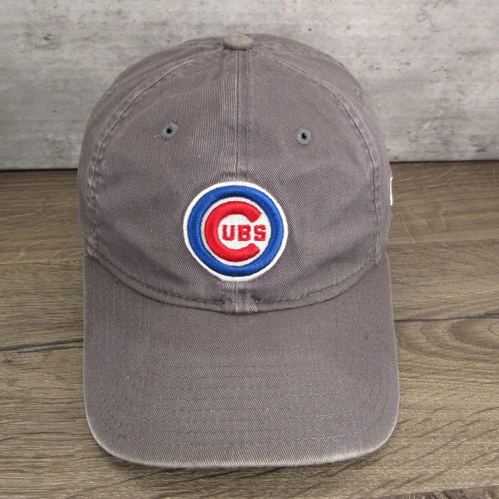 Chicago Cubs Hat Cap Strap Back Mens One Size Gray MLB Baseball New Era 9TWENTY